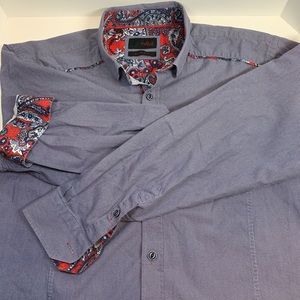 Eight-X Premium Slim-Fit Large Button-Down